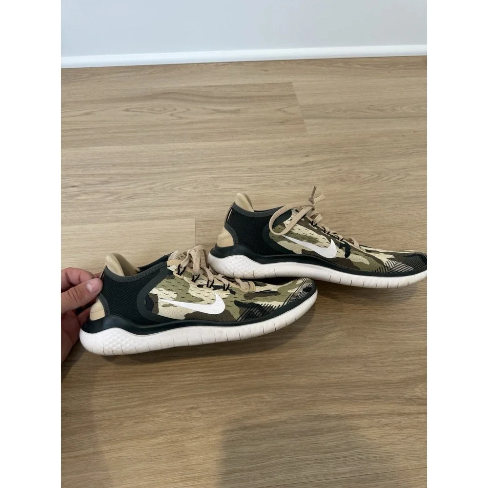 Nike Free Run 2023 GPX Sequoia Camo Women's Size 8.5 Green Gym Trainer Shoes